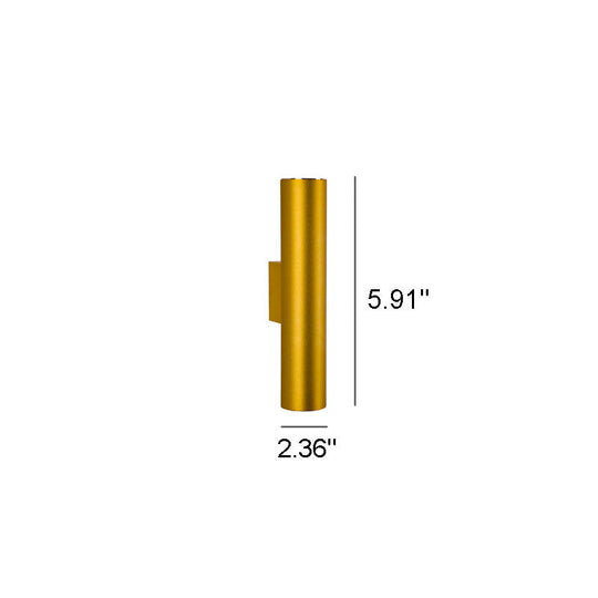 TwinRay | Zylindrische LED-Wandleuchte aus Aluminium