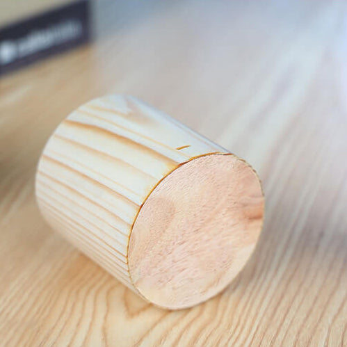 NoctiWood | Kreative Holz LED Touch Nachttischlampe