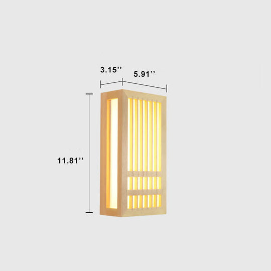 ShizuLight | Japanische LED-Wandleuchte aus Holz