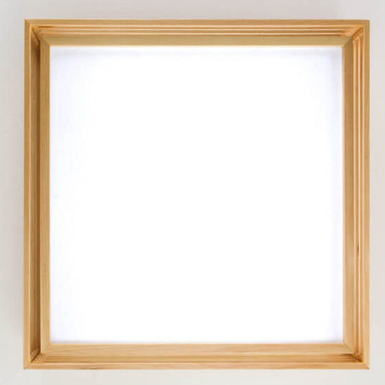 ZenSquare | Nordische Massivholz Quadratische LED Japanische Tatami Deckenleuchte