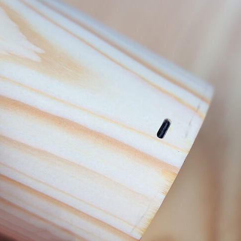 NoctiWood | Kreative Holz LED Touch Nachttischlampe