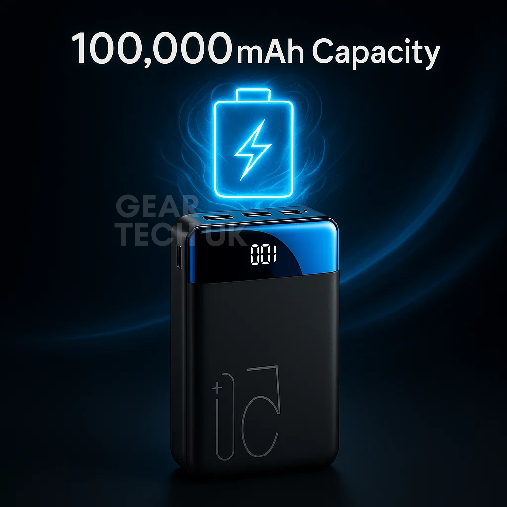 MegaCharge | Powerbank – Hochkapazitäts-Ladegerät für Laptops & Telefone