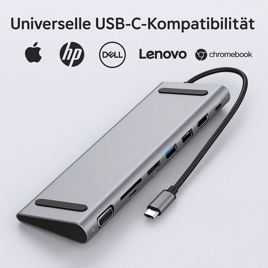 LapStation | Pro- 11 in 1 Laptop-Dockingstation