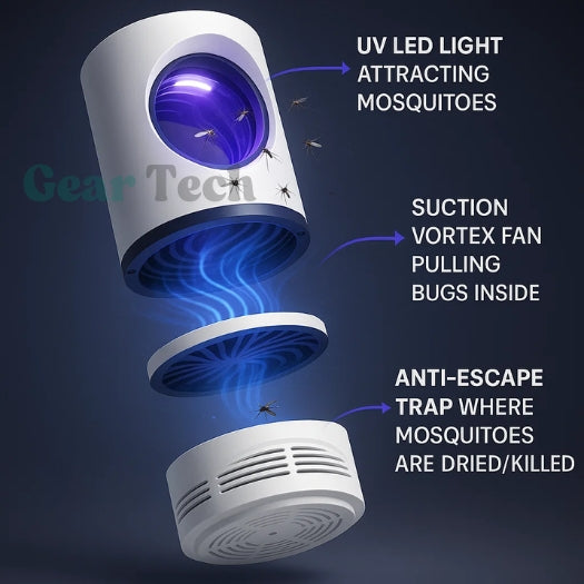 BugAway | Elektrische UV-Fliegenfalle für Innen & Außen
