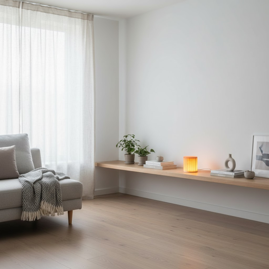 NoctiWood | Kreative Holz LED Touch Nachttischlampe