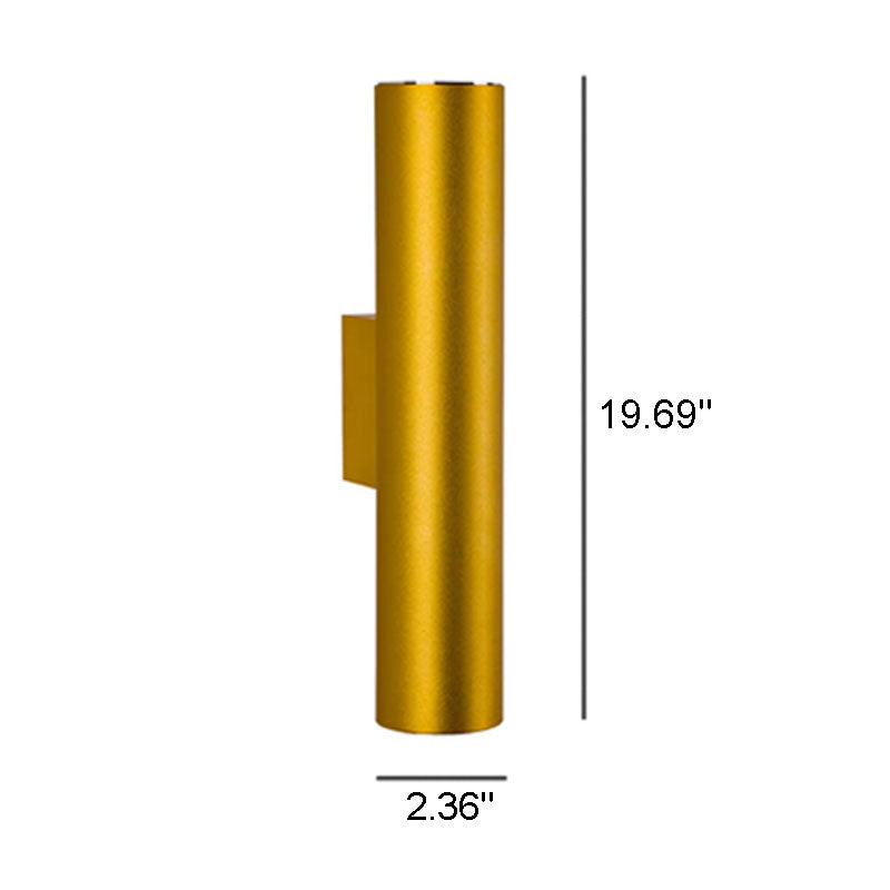 TwinRay | Zylindrische LED-Wandleuchte aus Aluminium