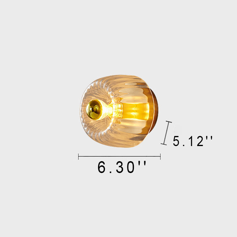 BrassRay | Luxuslampe aus Kupfer & Glas im Sonnenstil