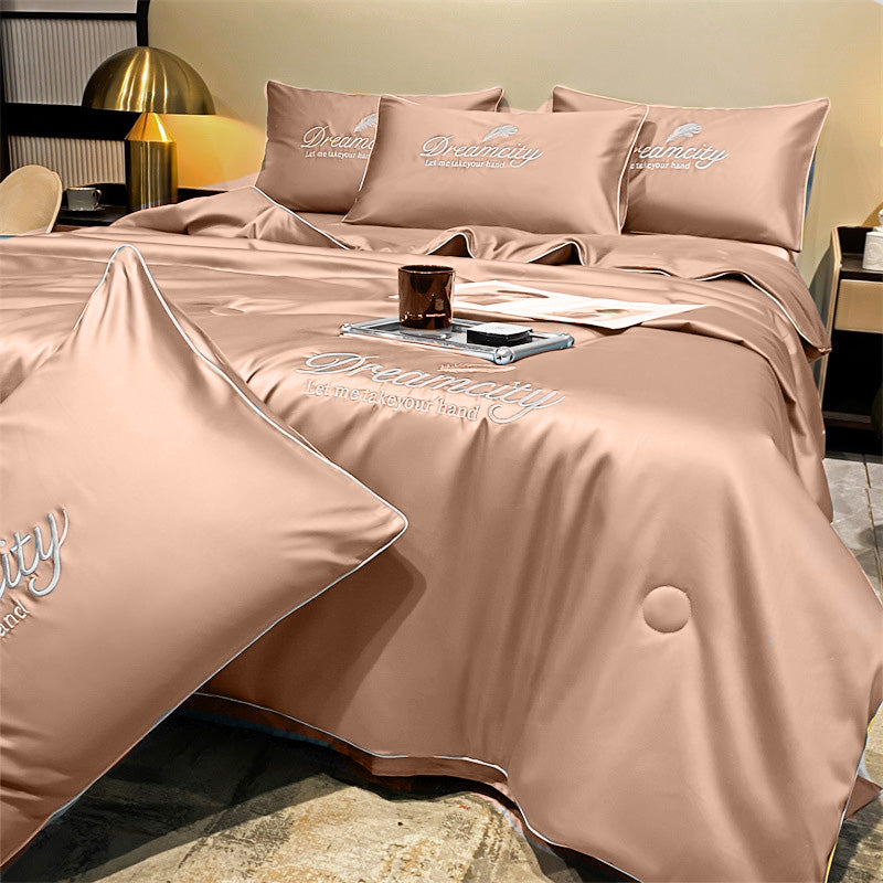 CoolDream | Atmungsaktive Eisseiden-Bettdecke