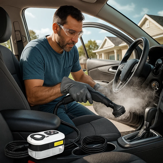 SteamForce | 2500W Hochdruck-Dampfreiniger mit Handschuhen