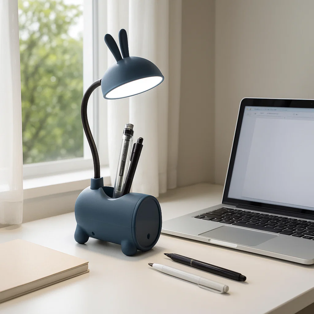 LumoBun | Kreative LED Tischlampe mit Stifthalter