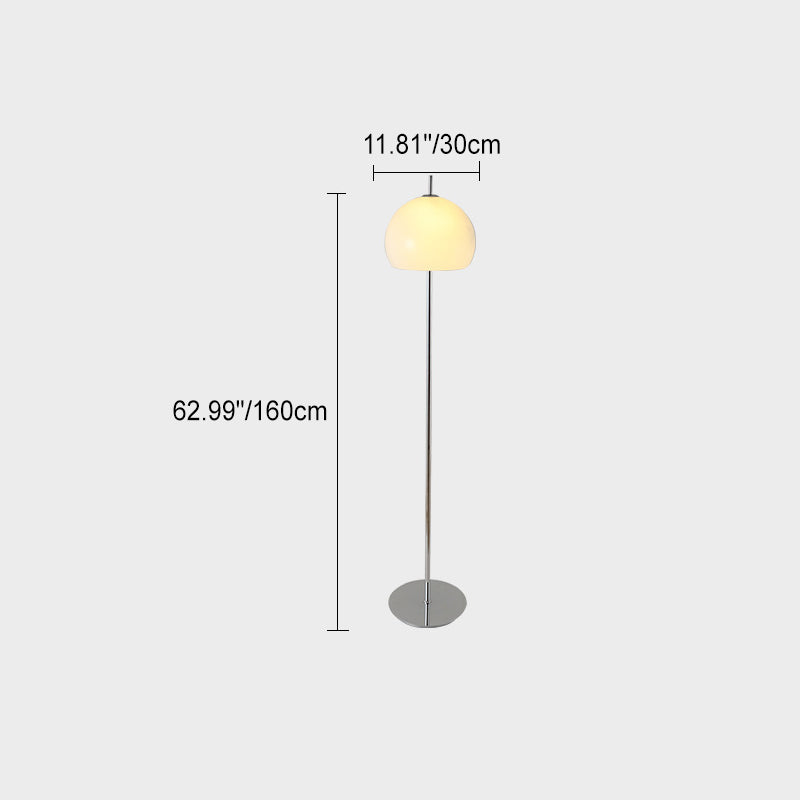 NostalgiaGlow | Zeitgenössische Retro-Pilz-Hardware-Glas 2-Licht Stehlampe für das Wohnzimmer