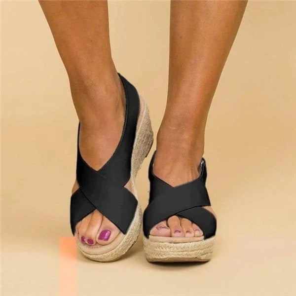 Variant image for Elegante Damen Sandalen mit Keilabsatz – Bequeme Sommerschuhe für Stilbewusste-10
