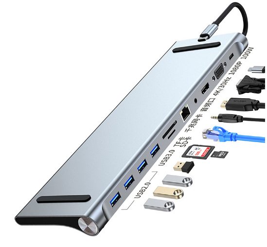 LapStation | Pro- 11 in 1 Laptop-Dockingstation