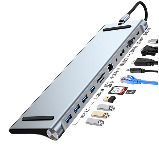 LapStation | Pro- 11 in 1 Laptop-Dockingstation
