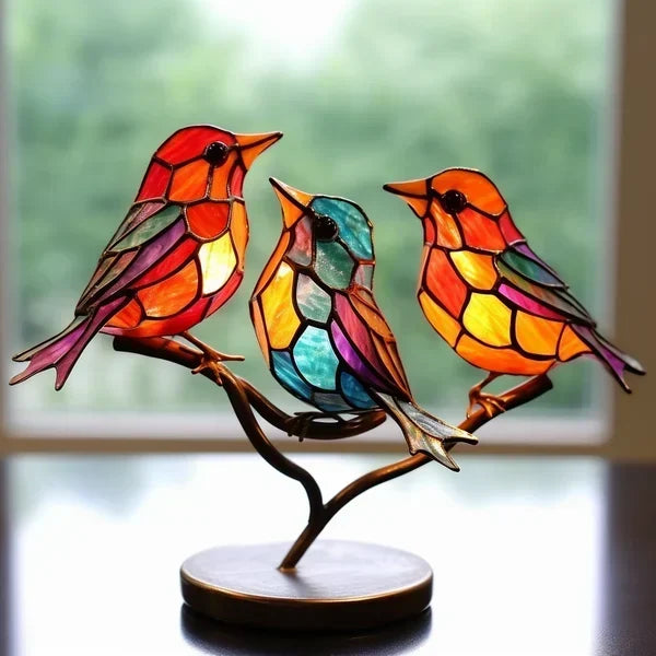 ArtVibe | Glas Vogel Figur – Stilvolle Deko & Ausdrucksstarke Farben
