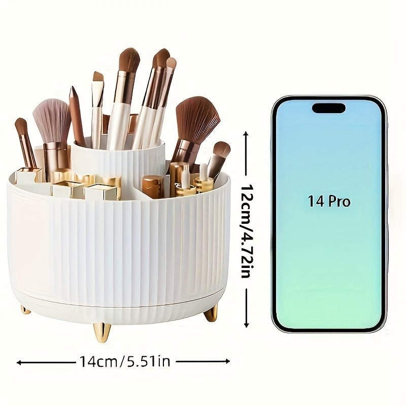 GlamSpin | 360° Kosmetik- & Schmuckorganisator – Drehend & Platzsparend