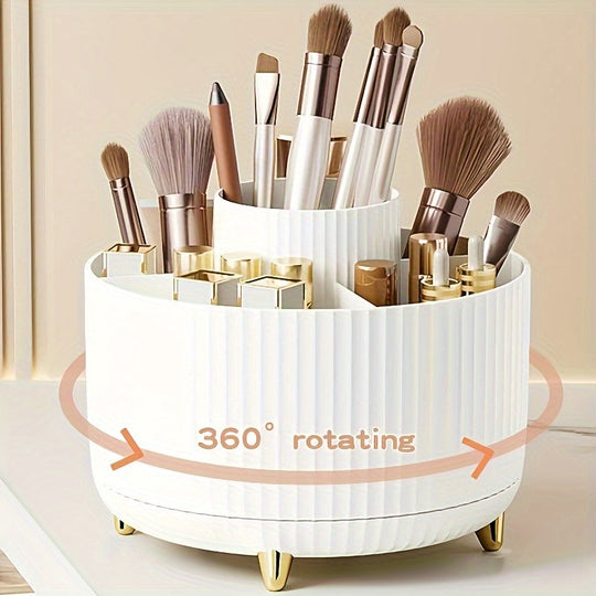 GlamSpin | 360° Kosmetik- & Schmuckorganisator – Drehend & Platzsparend