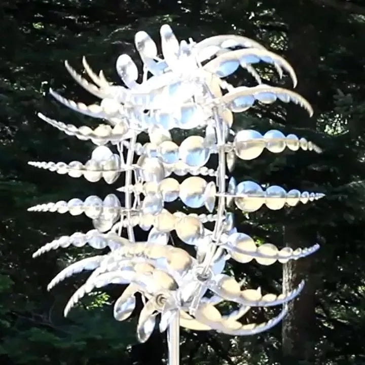 SpinBliss | Geräuschloser Windfänger mit 18 Flügeln