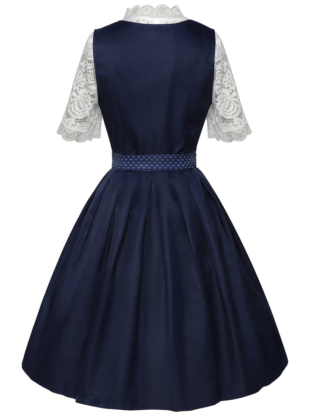 Spitzenzauber | Damen-Dirndlkleid – Knielange Festtracht mit Spitzendetails