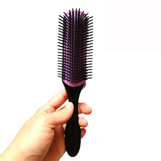 CurlEasy | 9-Reihiger Entwirrbürste für glattes und lockiges Haar