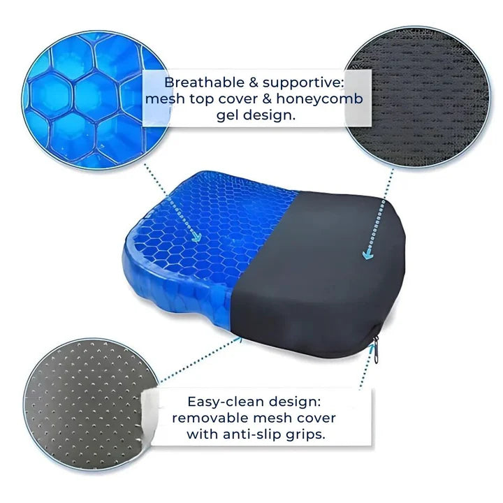 SitWell | Orthopädisches Gel-Sitzkissen