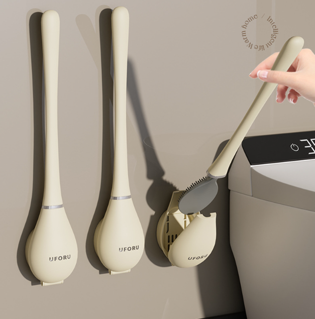PureBrush | Elegante WC-Bürste mit antibakteriellem Silikonkopf