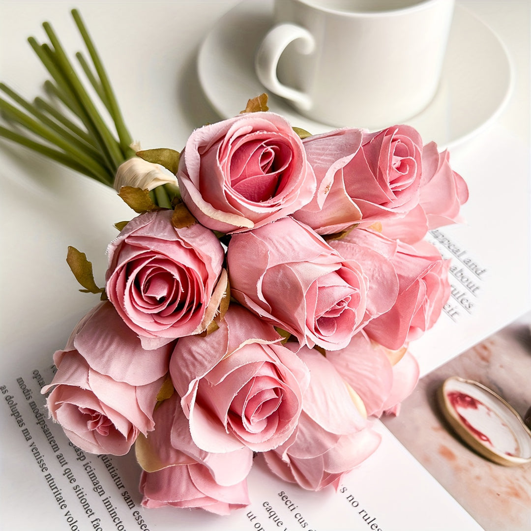 FloraJoy | Fake Rosenstrauß – Ästhetische Raumdeko & Hochzeit