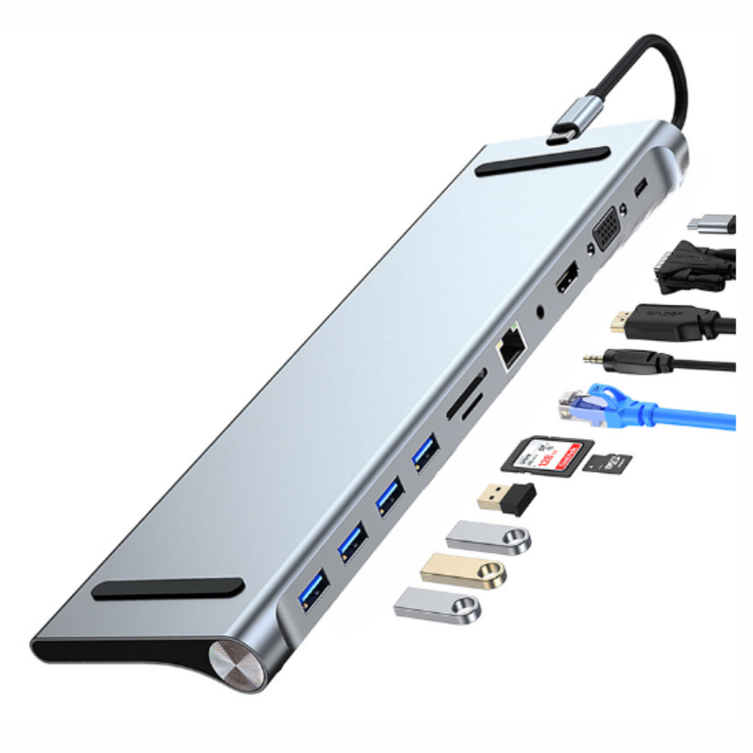 LapStation | Pro- 11 in 1 Laptop-Dockingstation