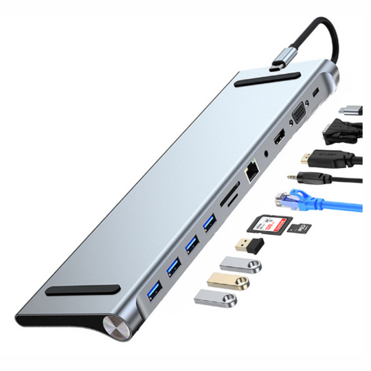 LapStation | Pro- 11 in 1 Laptop-Dockingstation