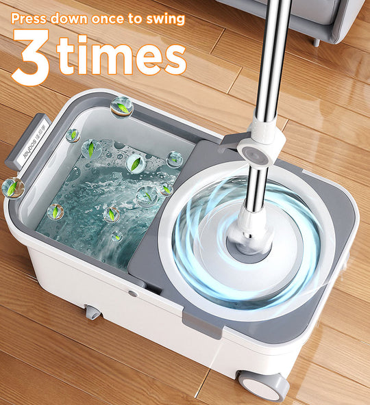 ProClean | Mop-Set – Rotierender Mop & Selbstauswring-Eimer