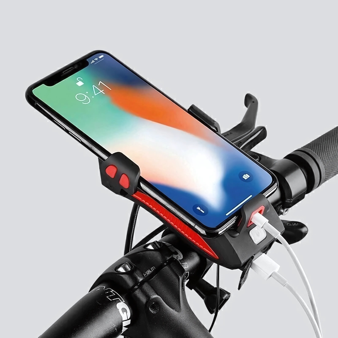 BrightRide | 4-in-1 Fahrradlicht mit Powerbank und 1500 Lumen LED