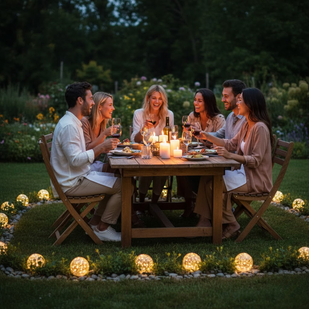 LuminaraBeam | Luxuriöse & moderne runde Gartenlampe