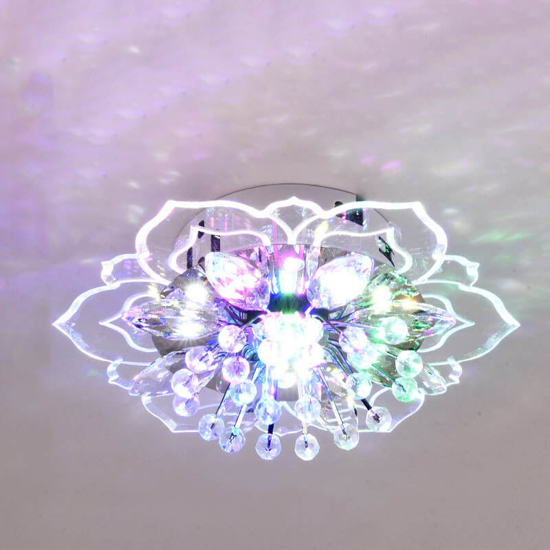CrystalLily | LED-Deckenleuchte mit floraler Struktur