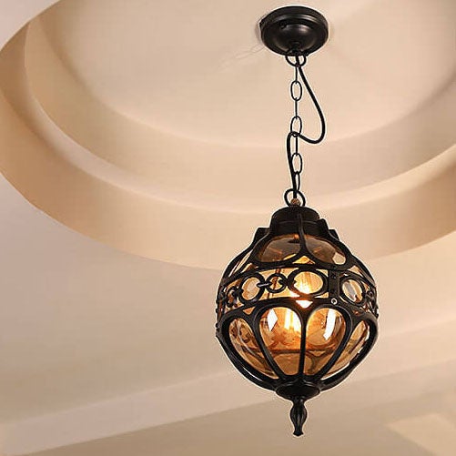 SteelShine | Robuste Globe-Hängelampe für draußen
