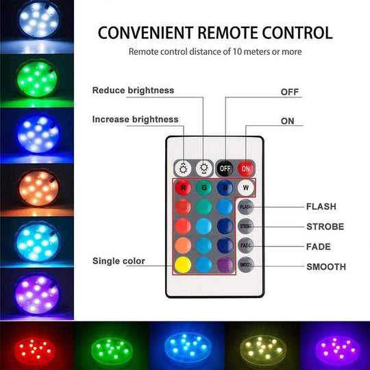 LumoPod | LED Partylicht – Magnet- & Saugmontage, wasserdicht IP68