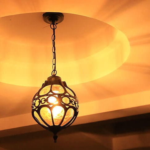 SteelShine | Robuste Globe-Hängelampe für draußen