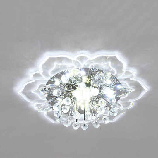 CrystalLily | LED-Deckenleuchte mit floraler Struktur