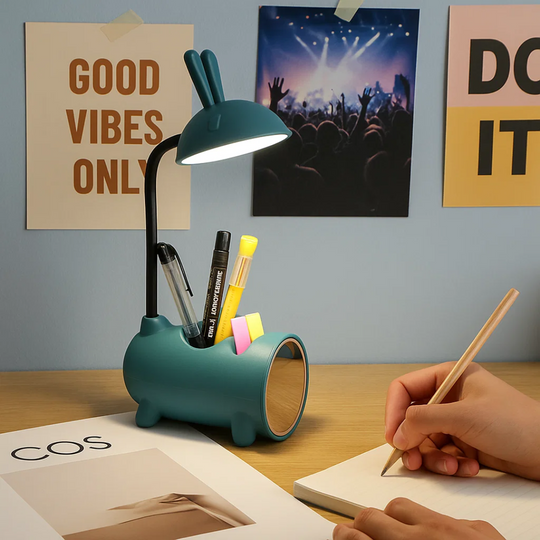 LumoBun | Kreative LED Tischlampe mit Stifthalter