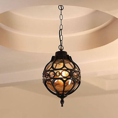 SteelShine | Robuste Globe-Hängelampe für draußen