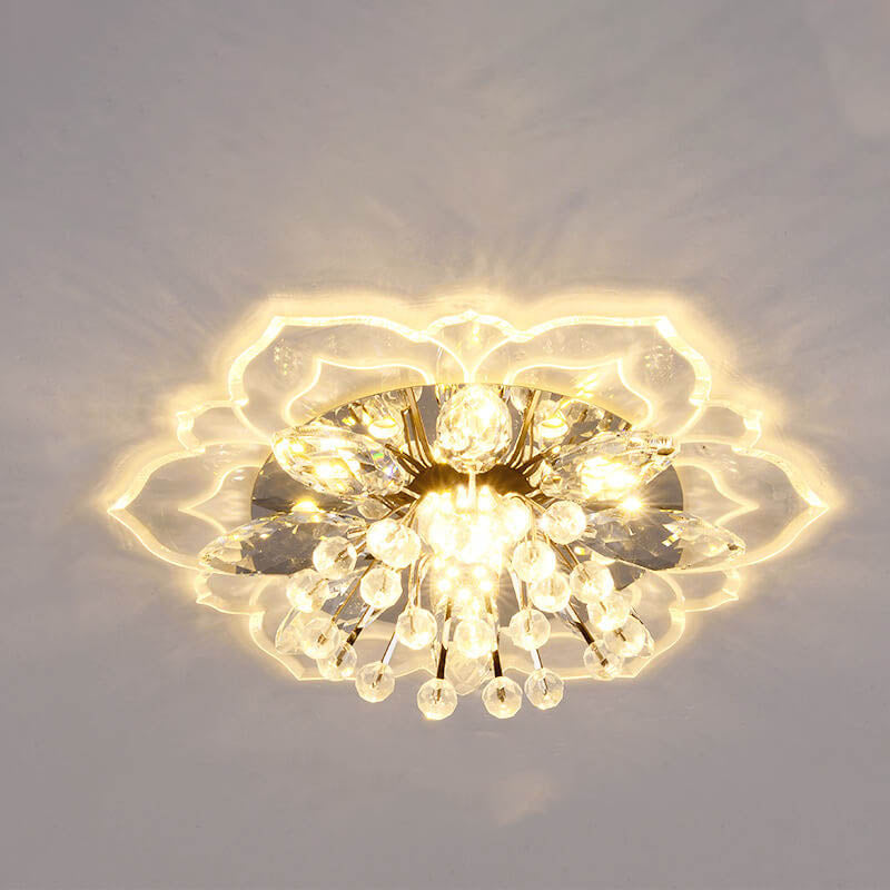 CrystalLily | LED-Deckenleuchte mit floraler Struktur