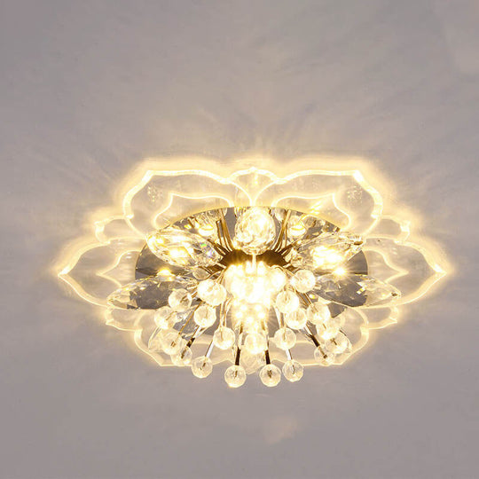 CrystalLily | LED-Deckenleuchte mit floraler Struktur