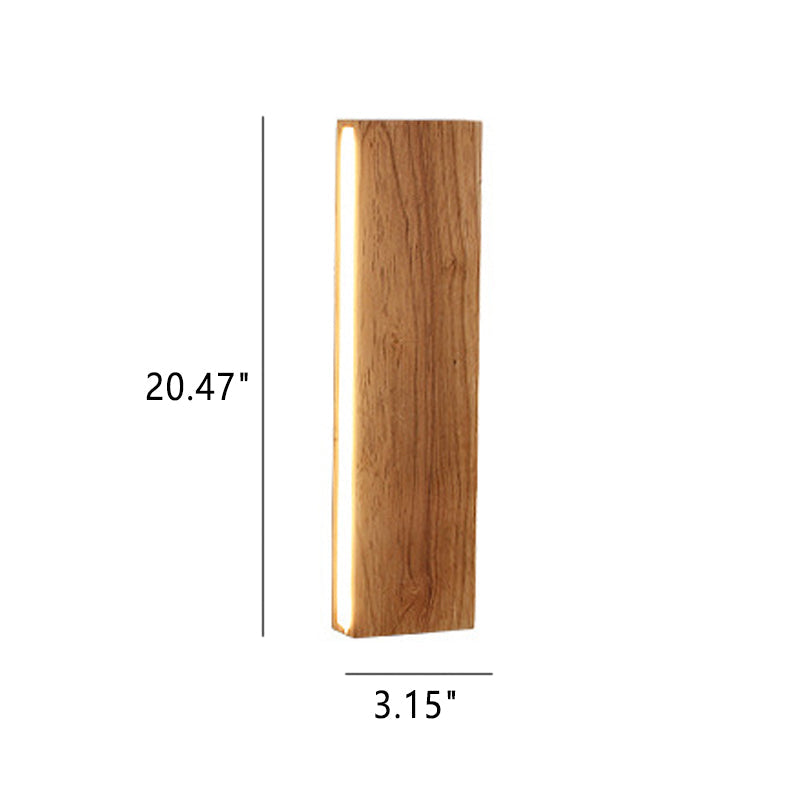 OakBeam | Einfache Wandleuchte aus massivem Holz mit LED