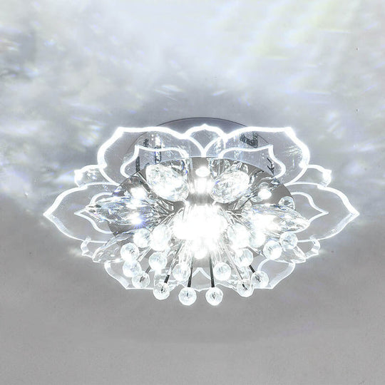 CrystalLily | LED-Deckenleuchte mit floraler Struktur