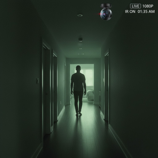 HomeWatch | Magnetische Mini-Überwachungskamera mit App-Steuerung