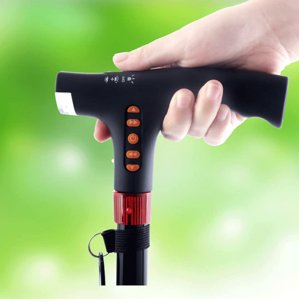 HelpStep | Intelligenter Spazierstock für ältere Menschen mit LED-Licht