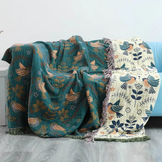NordNest | Wendedesign-Decke mit skandinavischem Vogelmotiv