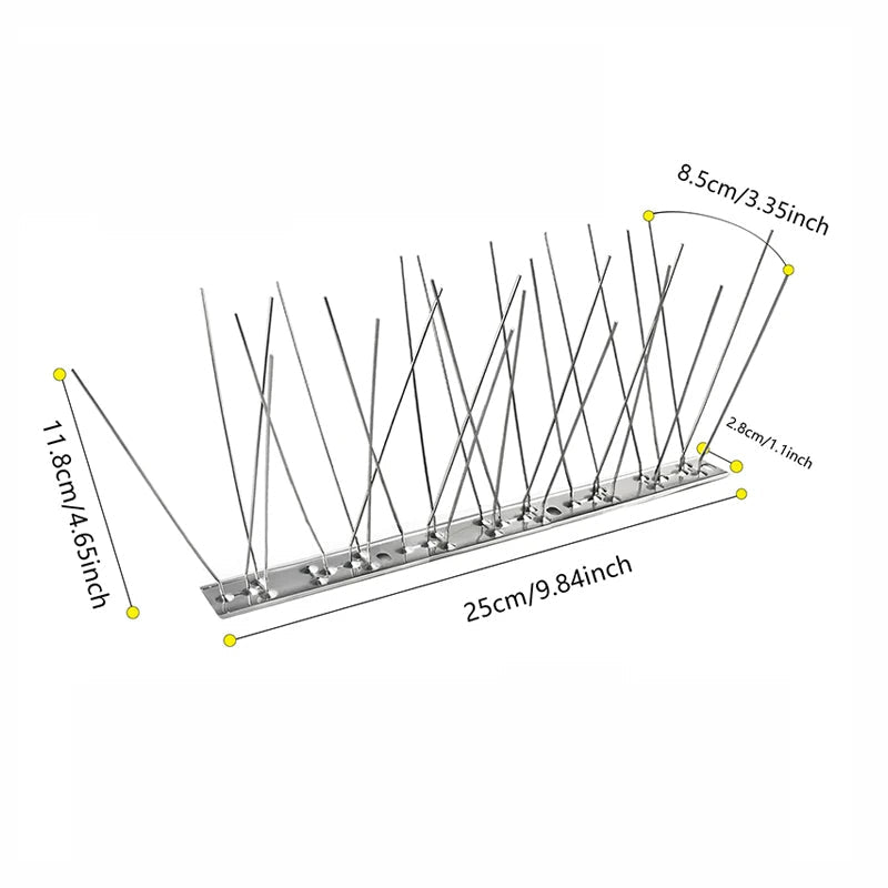 FeatherFence | Außen Edelstahl Vogelabwehrspitzen