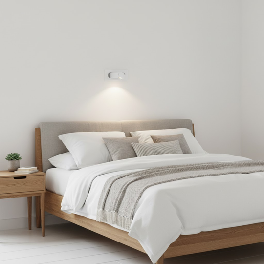 GlowPoint | Moderne Nachttischlampe – LED-Licht mit Schalter