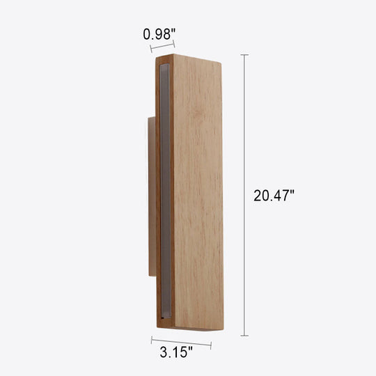 MonoBeam | Schwenkbare Minimal-Wandleuchte aus Holz