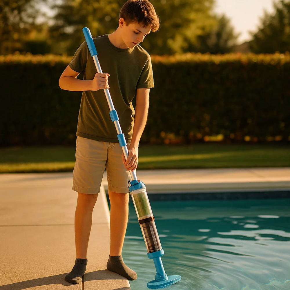 AquaSweep | 3 in 1 kabelloser, wiederaufladbarer Poolstaubsauger